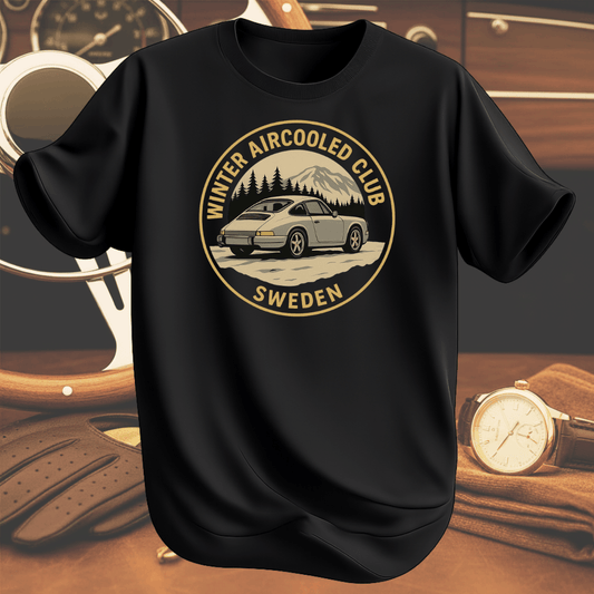 AIR COOLED SWEDEN T-shirt svart inspirerad av luftkylda klassiker